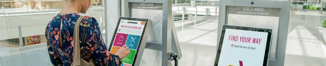 Touchscreens voor self-service kiosks