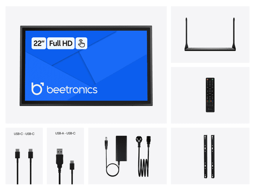 22 inch touchscreen metaal