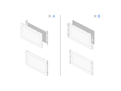 13 inch monitor metaal